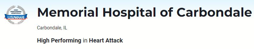 High Performing in Heart Attack - SIH Memorial Hospital of Carbondale